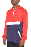 Color Block Anorak Jacket Pullover Windbreaker