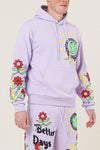 Flower Graphic Terry Pullover